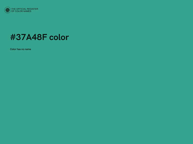 #37A48F color image
