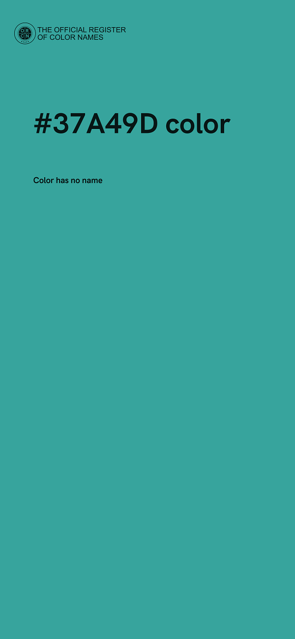 #37A49D color image