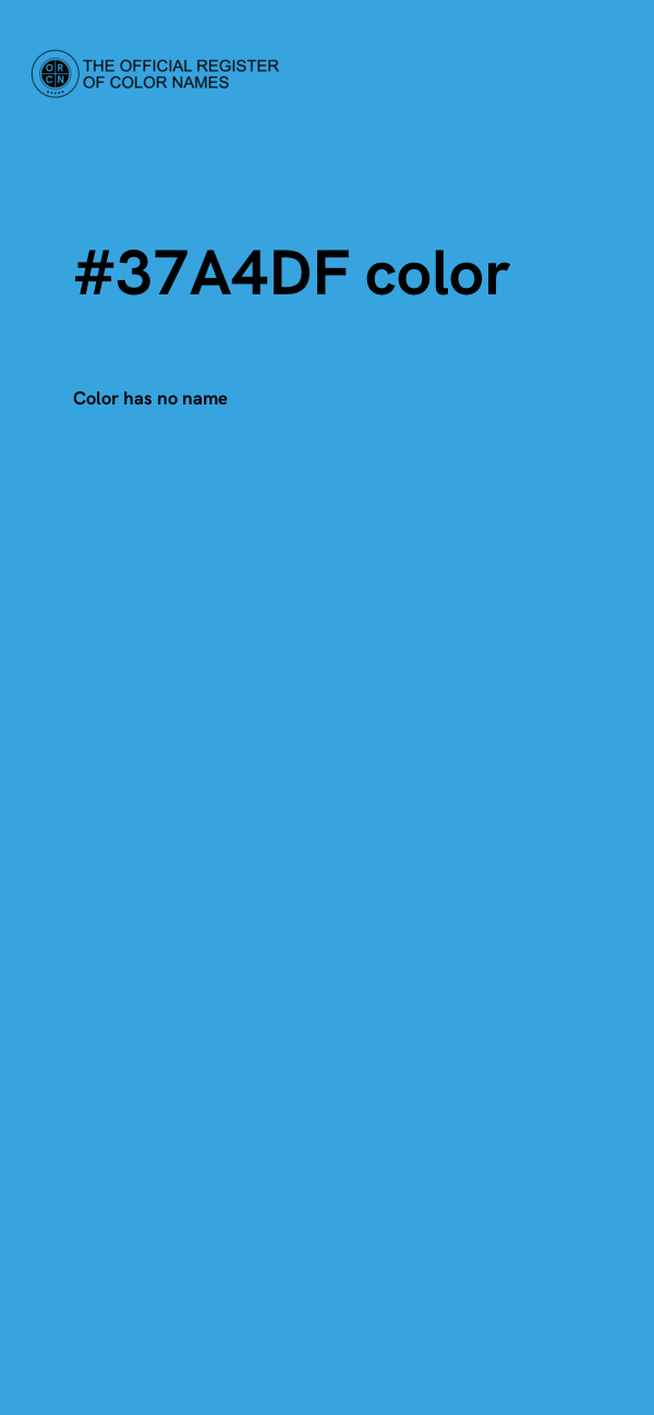 #37A4DF color image