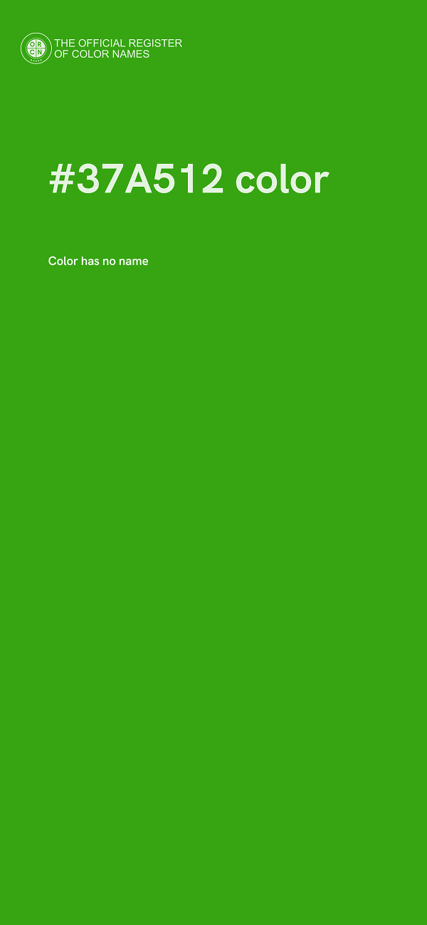 #37A512 color image