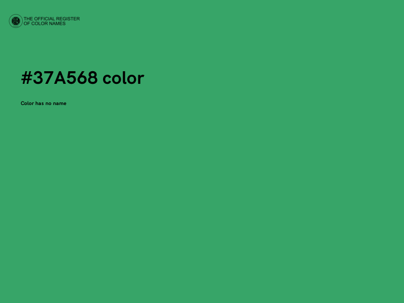 #37A568 color image