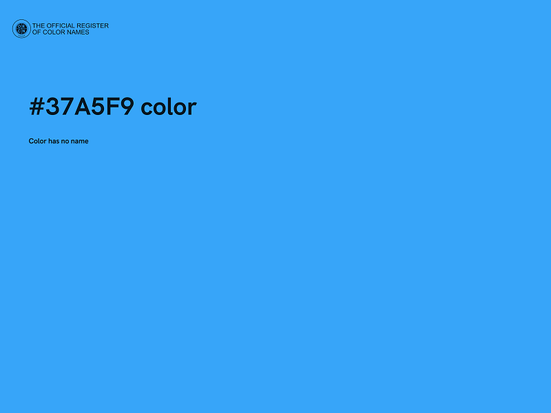 #37A5F9 color image