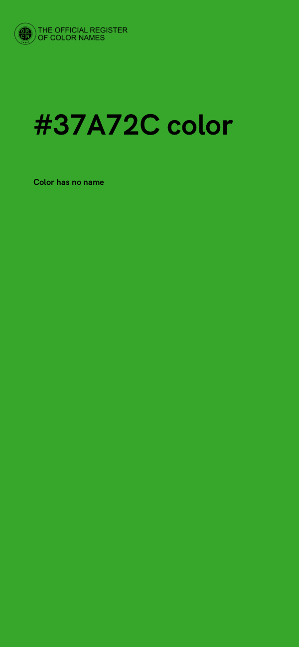 #37A72C color image