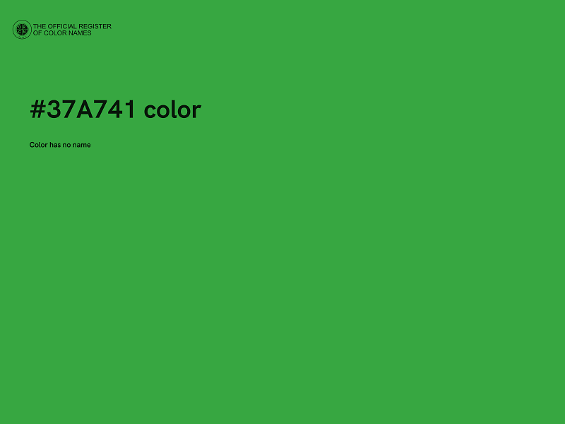 #37A741 color image