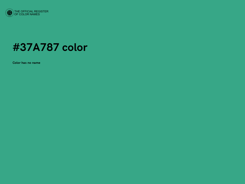#37A787 color image
