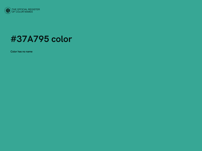 #37A795 color image