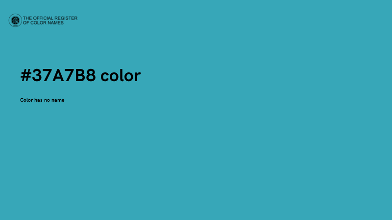 #37A7B8 color image