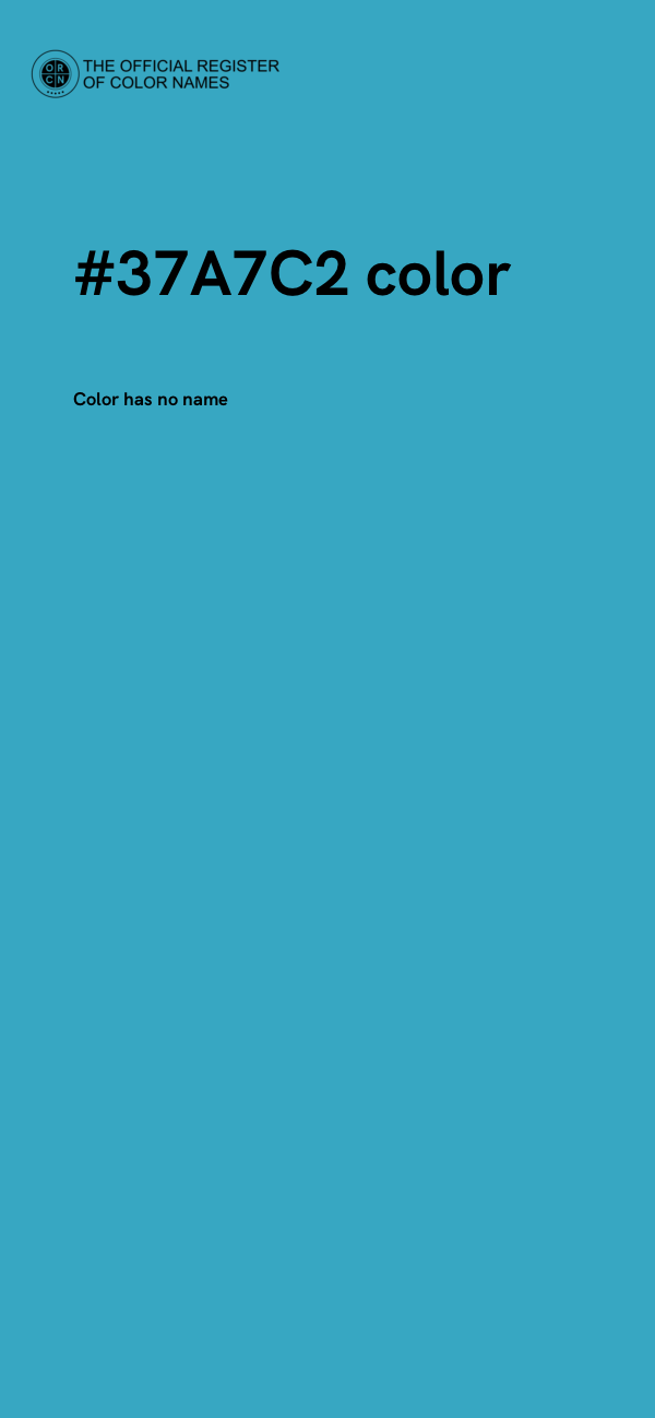 #37A7C2 color image