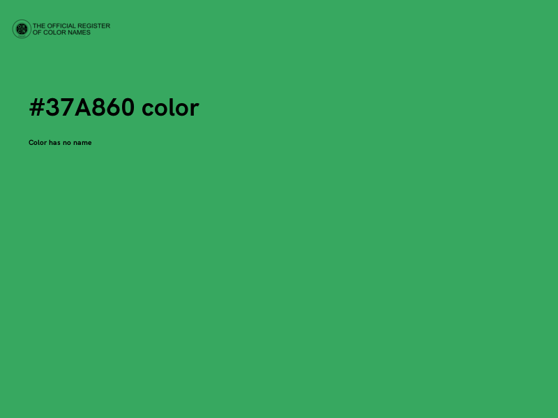 #37A860 color image