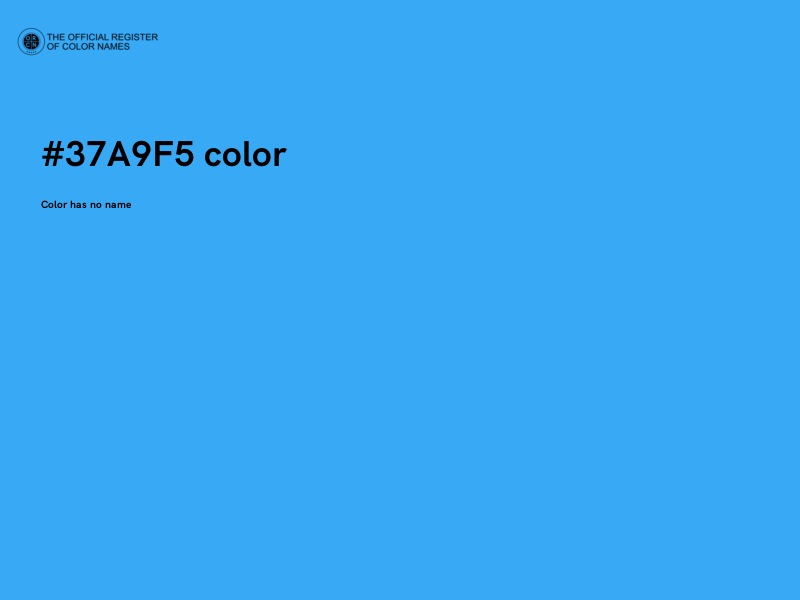 #37A9F5 color image