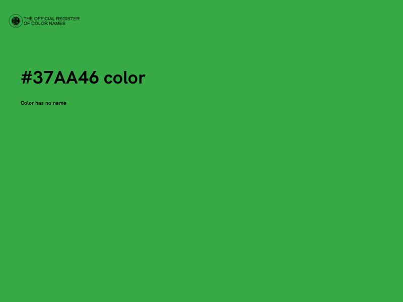 #37AA46 color image