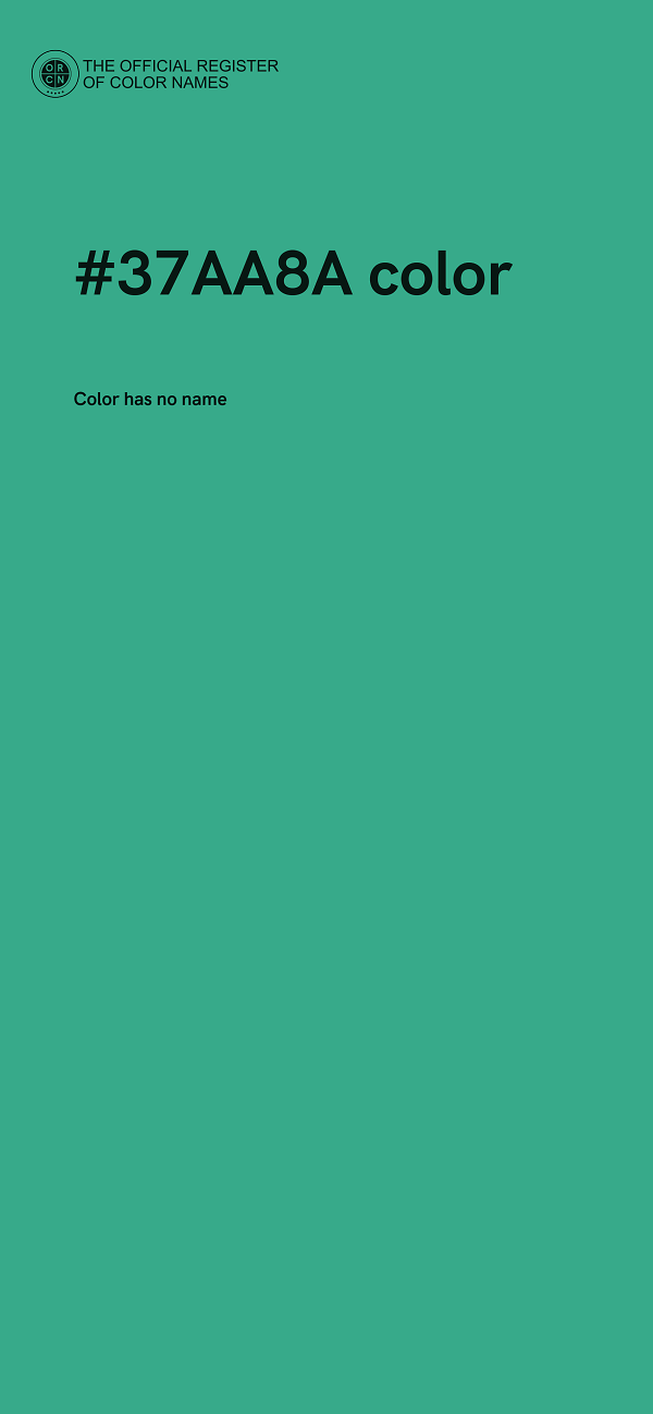 #37AA8A color image