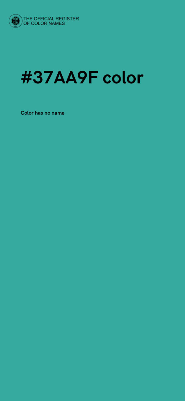 #37AA9F color image