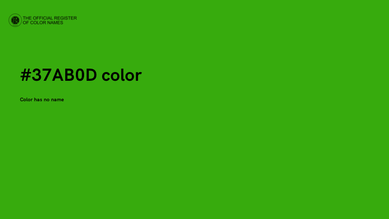 #37AB0D color image