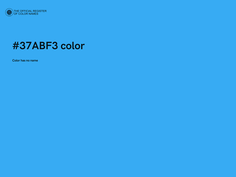 #37ABF3 color image