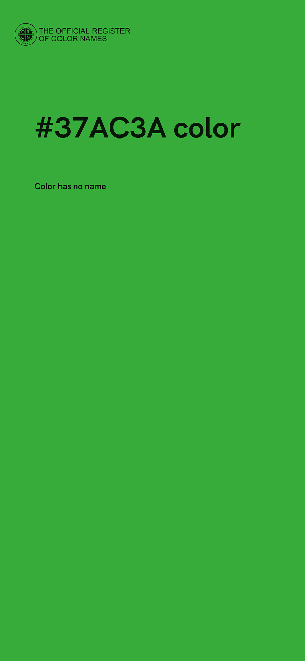 #37AC3A color image