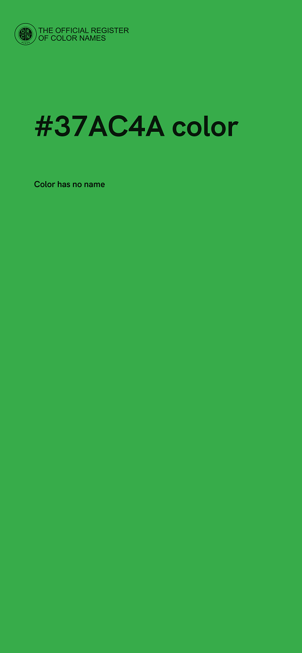 #37AC4A color image