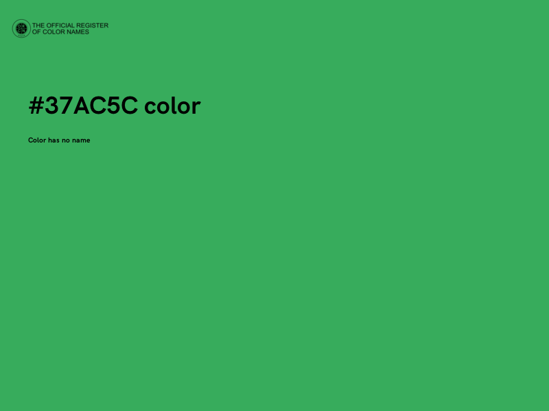 #37AC5C color image