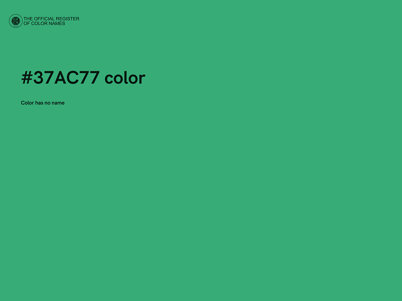 #37AC77 color image