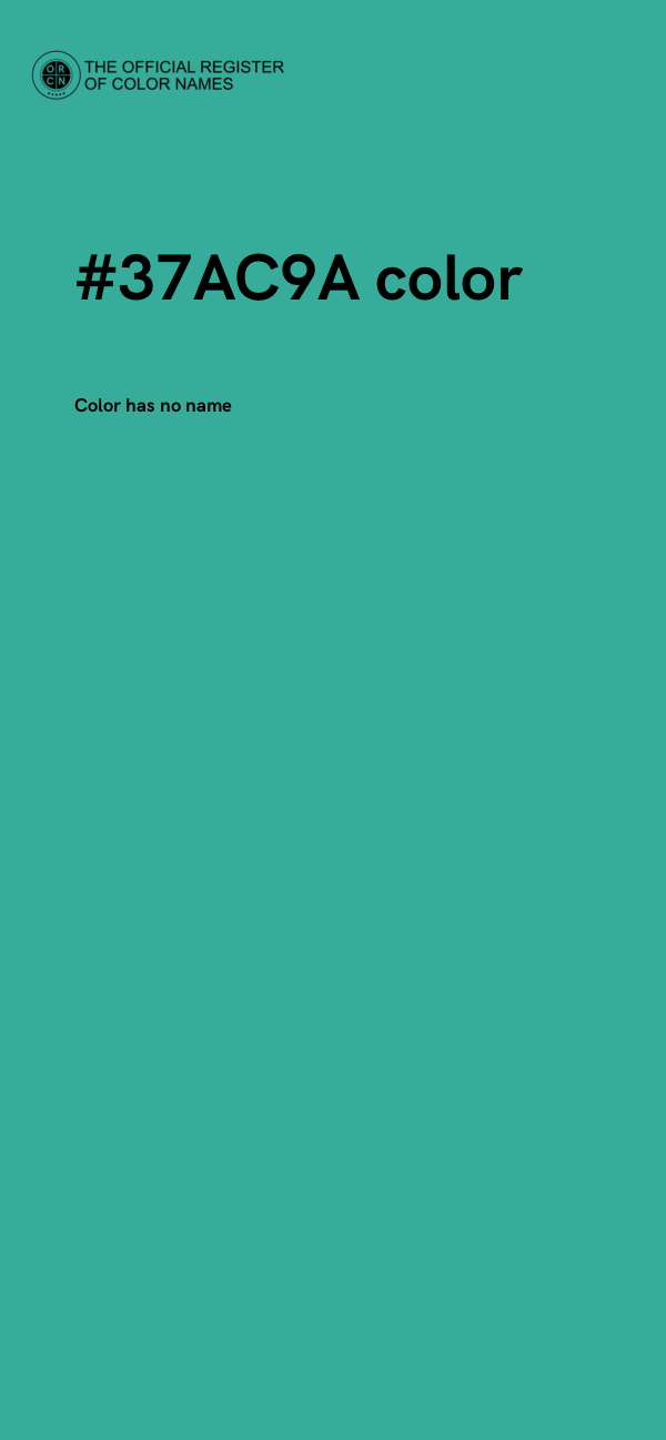 #37AC9A color image