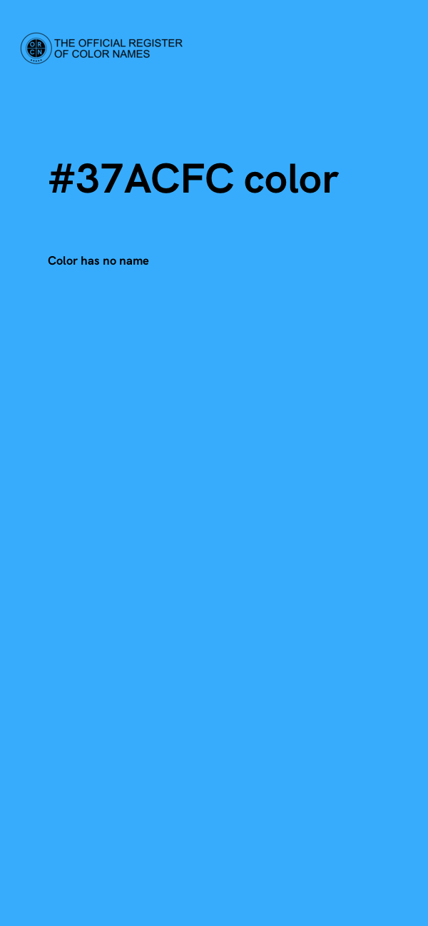 #37ACFC color image