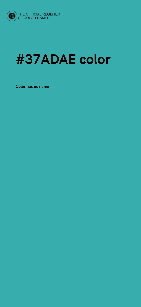#37ADAE color image