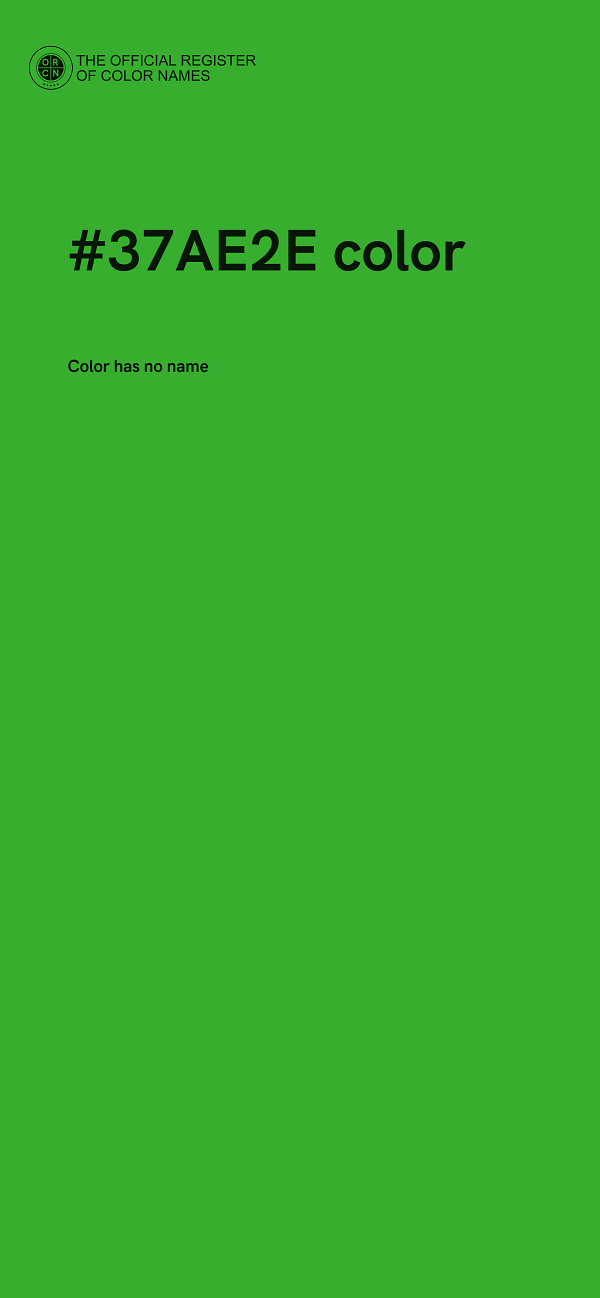 #37AE2E color image