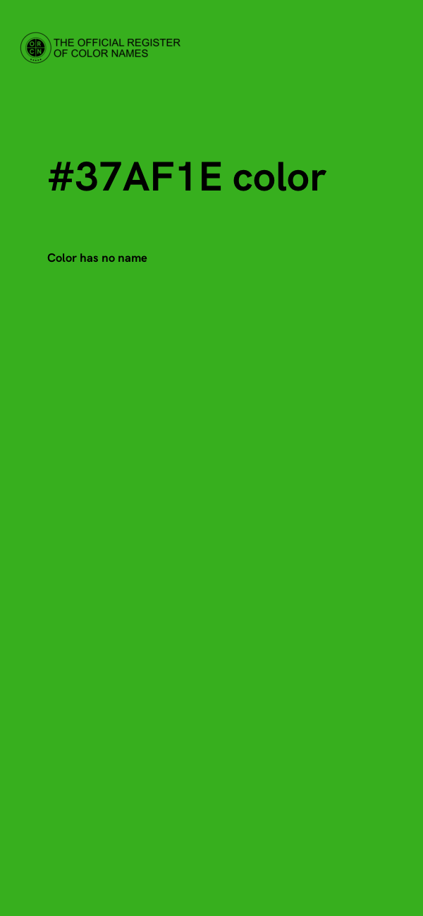 #37AF1E color image