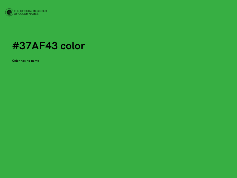 #37AF43 color image