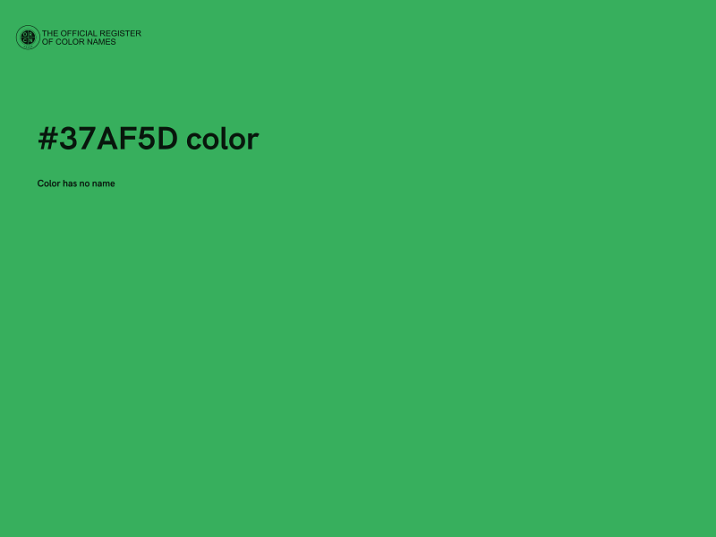 #37AF5D color image