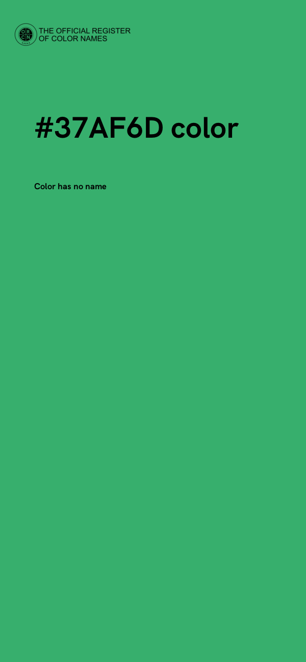 #37AF6D color image
