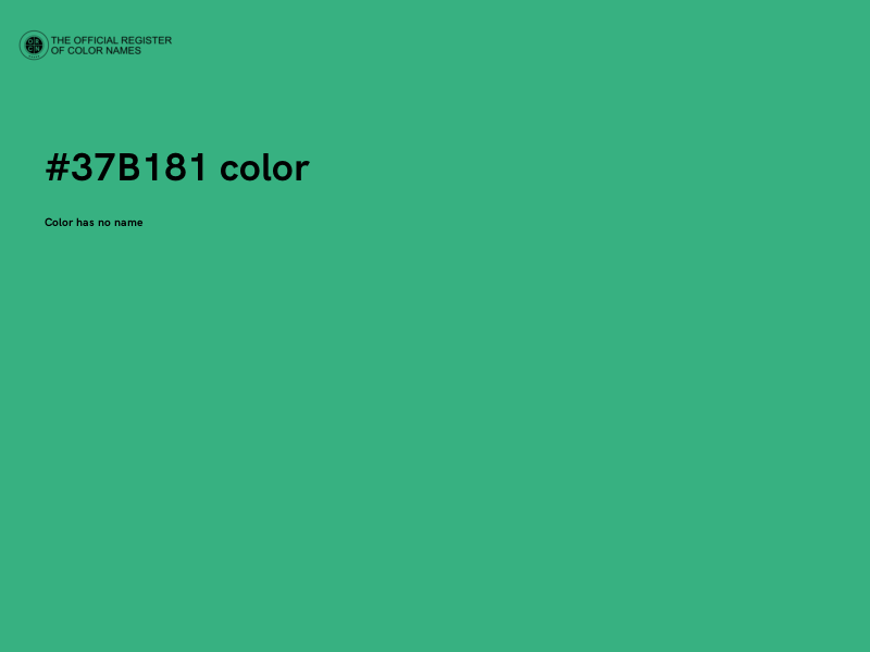 #37B181 color image