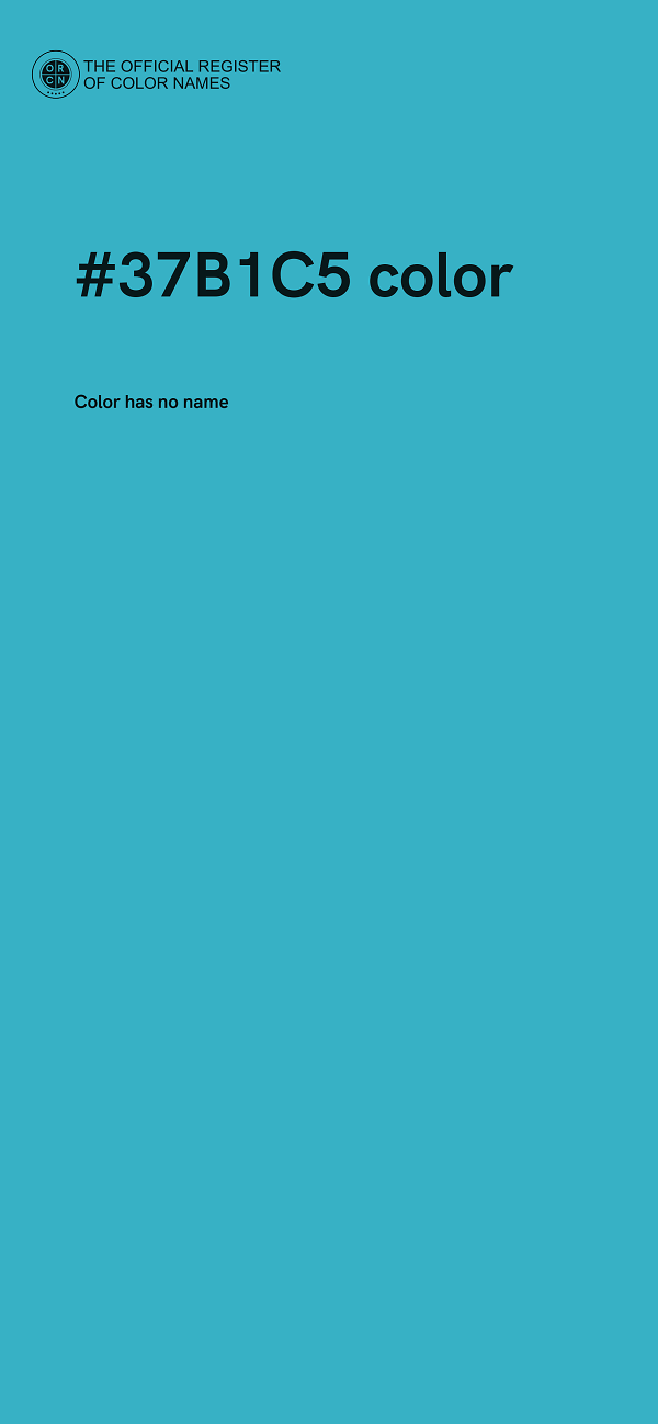 #37B1C5 color image