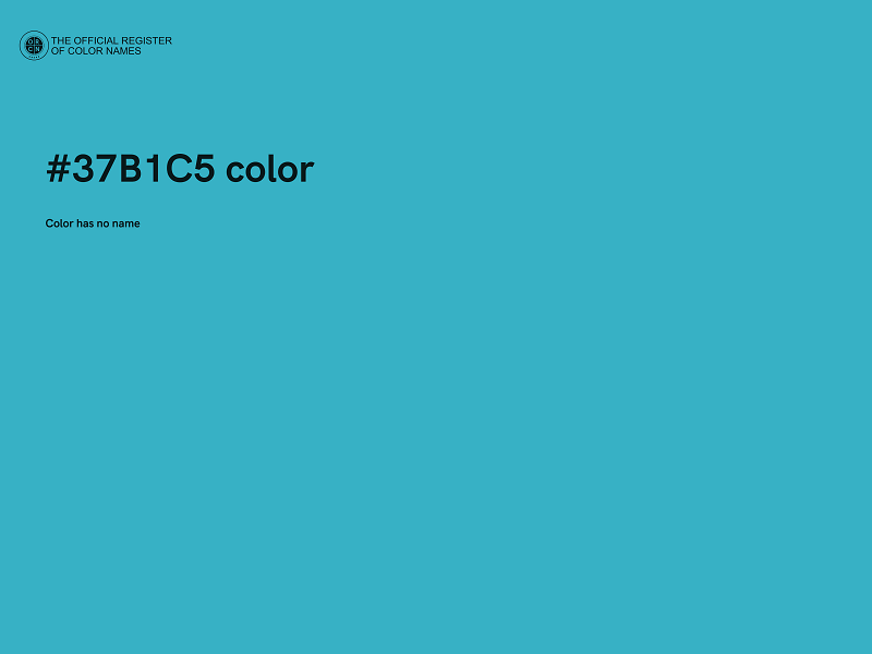 #37B1C5 color image
