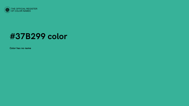 #37B299 color image