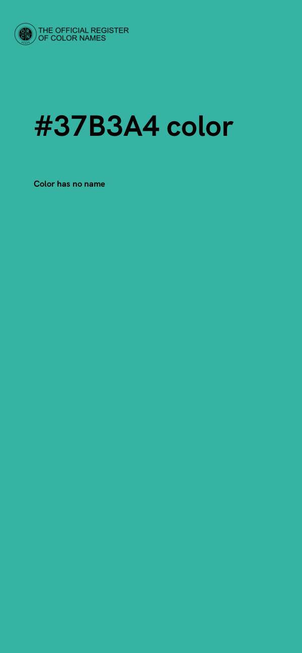 #37B3A4 color image