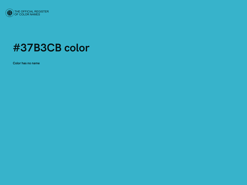 #37B3CB color image