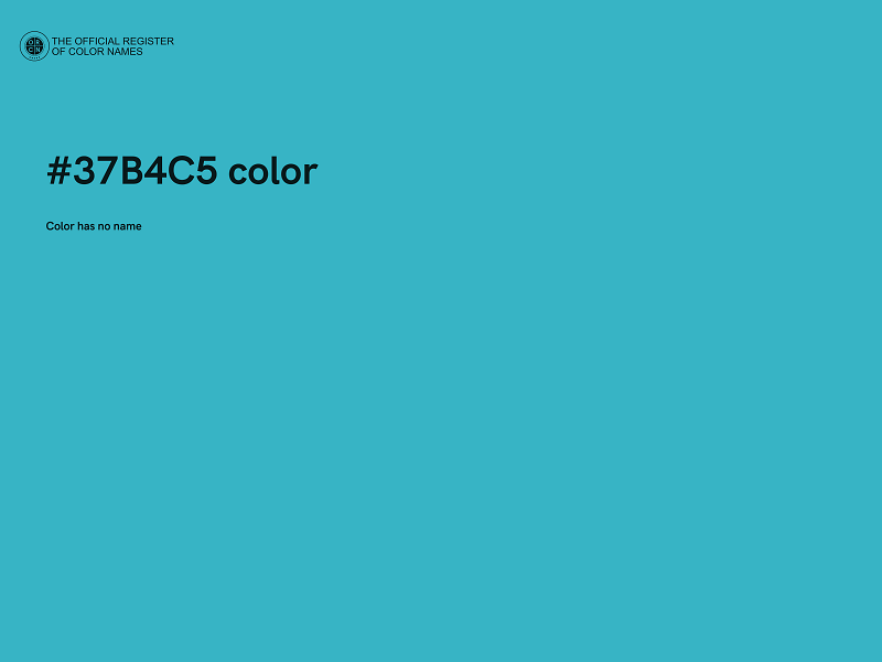 #37B4C5 color image