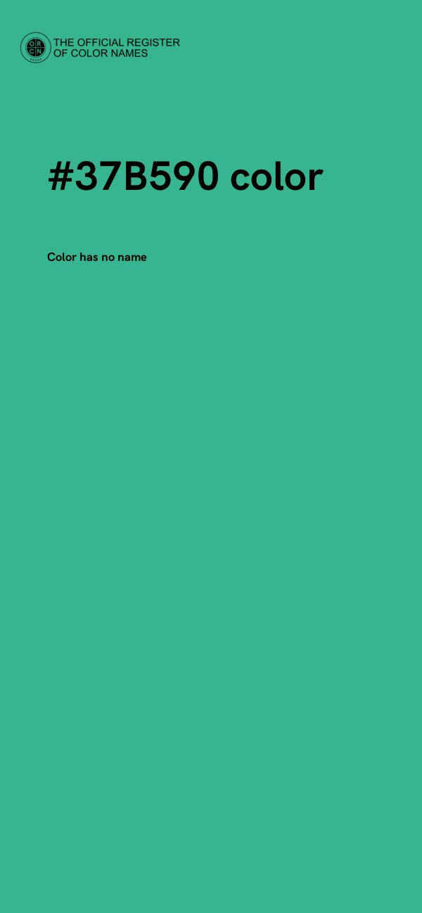 #37B590 color image