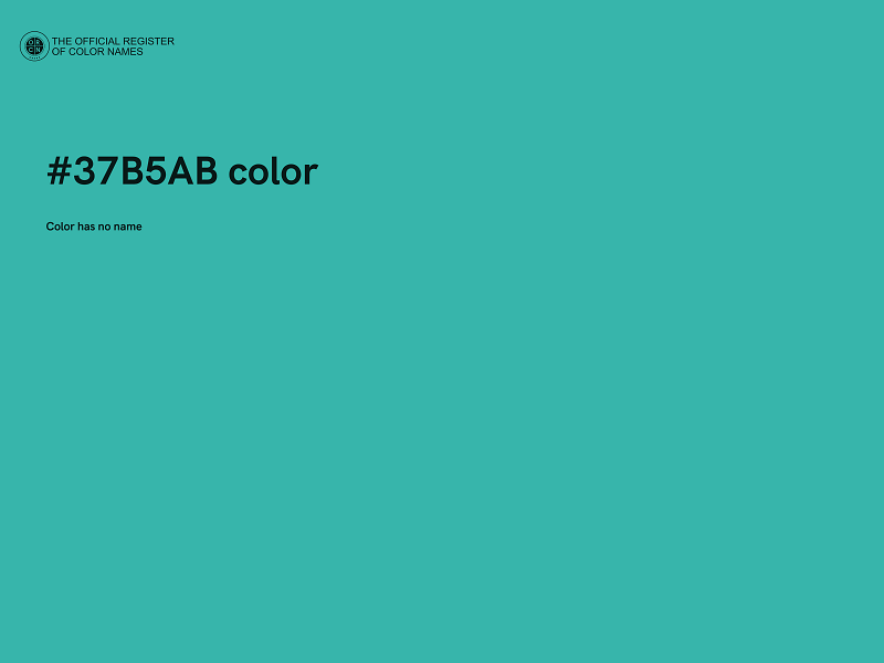 #37B5AB color image