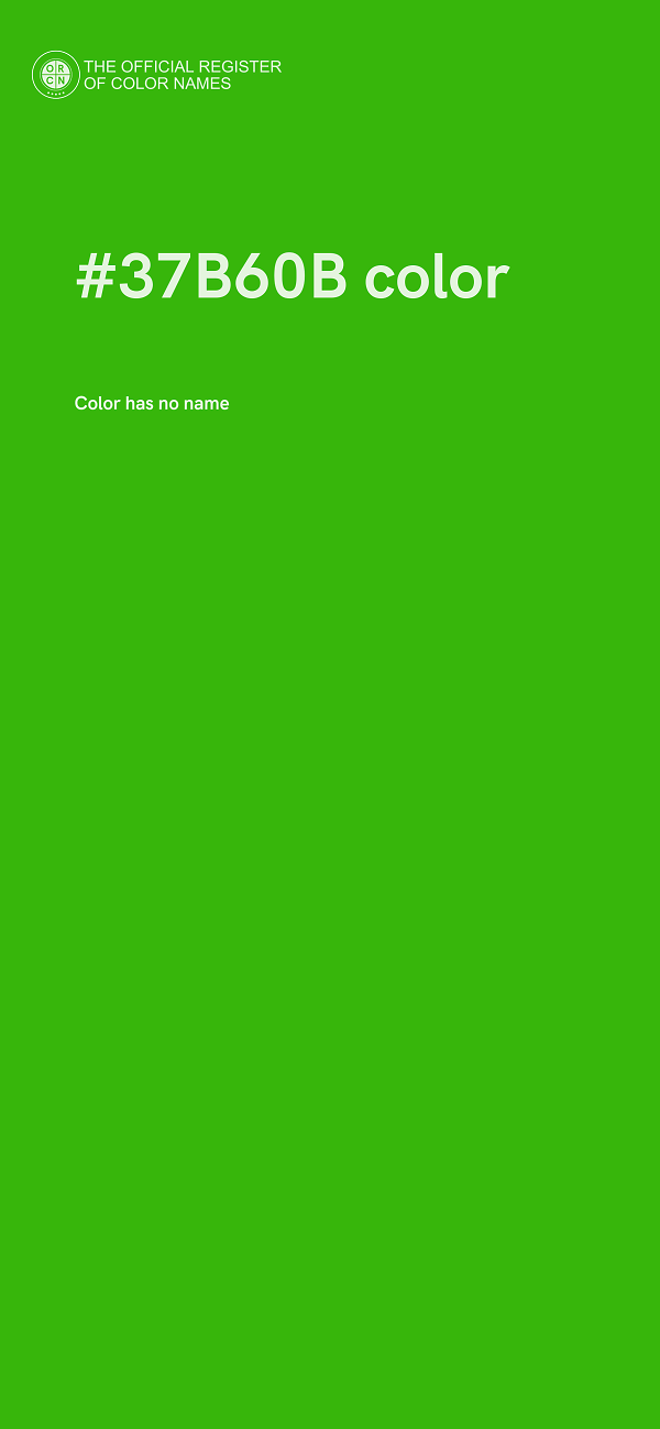 #37B60B color image