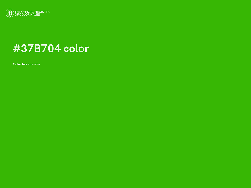 #37B704 color image