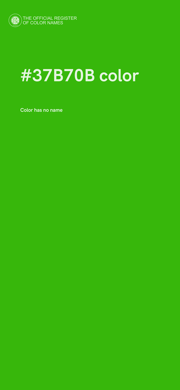 #37B70B color image