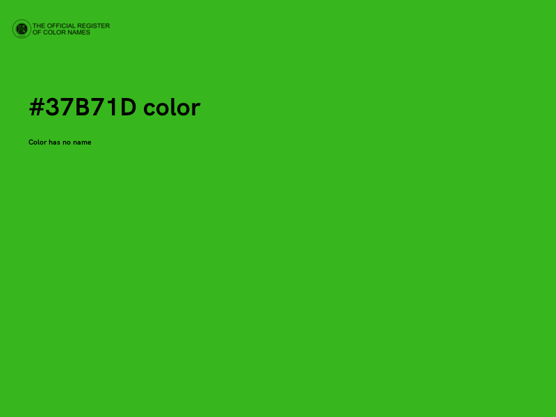 #37B71D color image