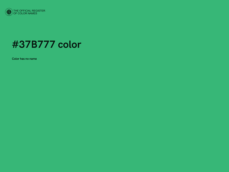 #37B777 color image