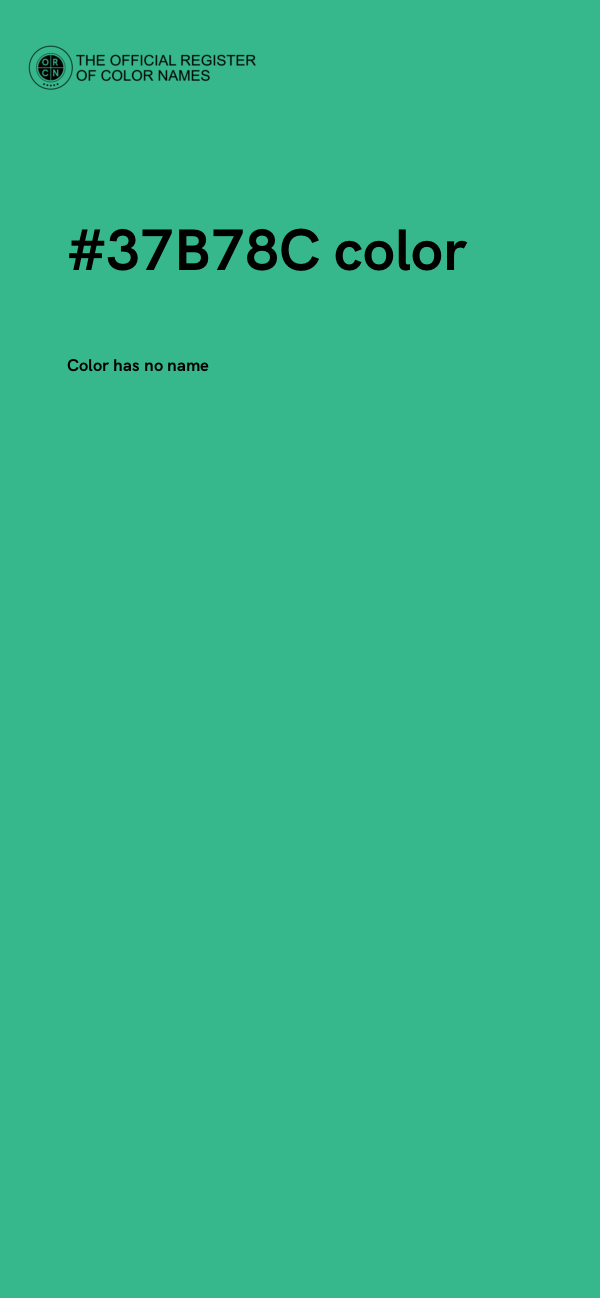 #37B78C color image