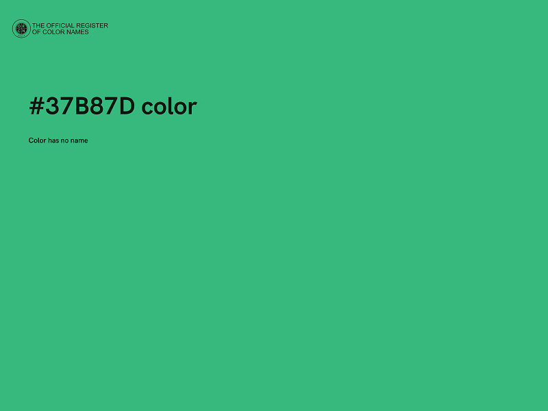 #37B87D color image