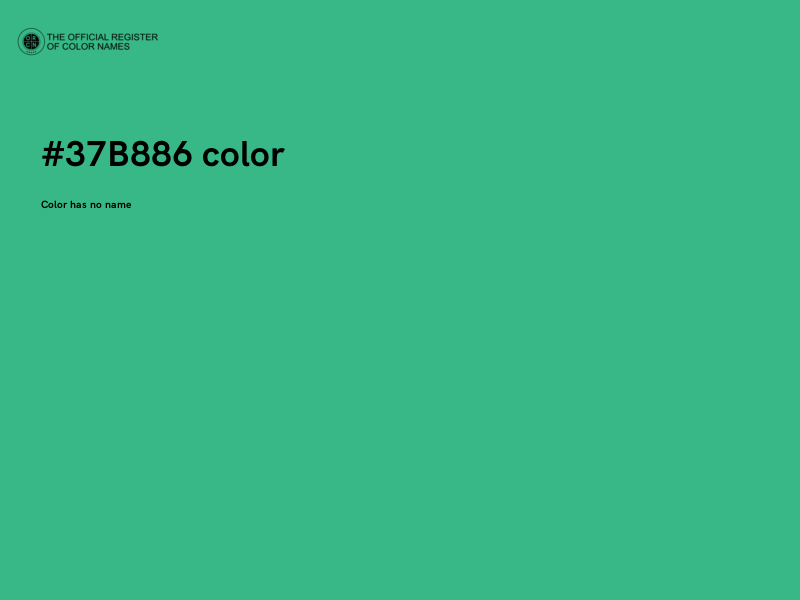 #37B886 color image