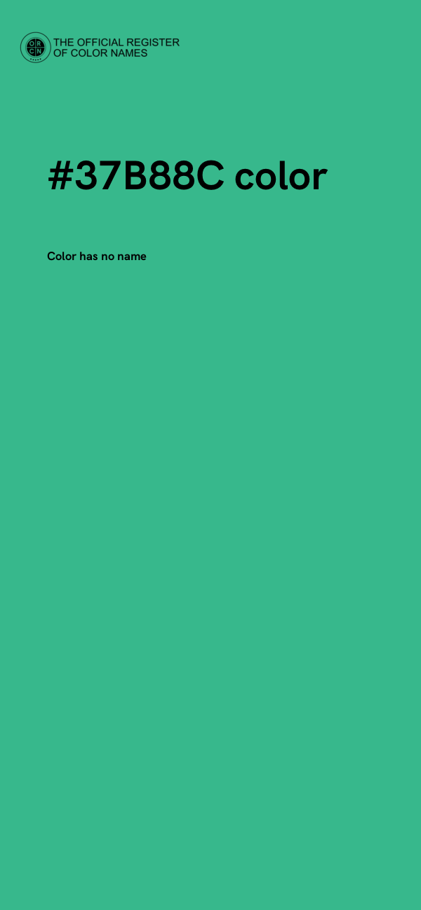 #37B88C color image