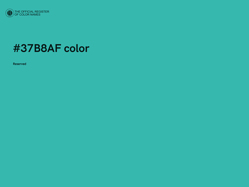 #37B8AF color image